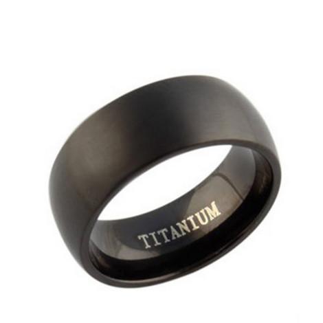 2017 New Arrival,8mm Width Black Titanium Ring,Treny Style for Both Women & Men's Jewelry OTR01