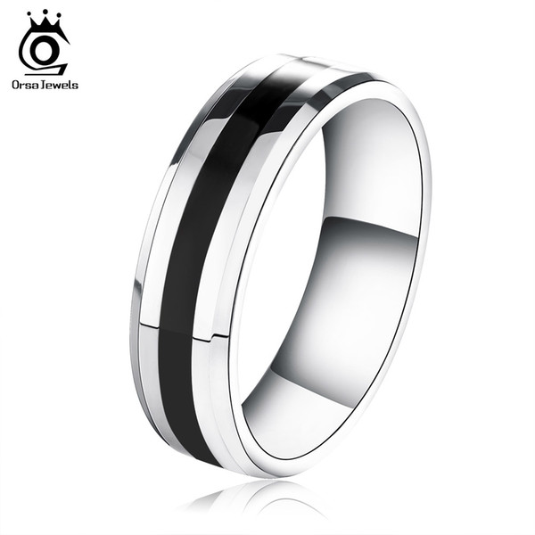 Orsa Jewelry New Arrival 316L Stainless Steel Ring for Fashion Men's & Girls' Ring Jewelry Gift OTR03