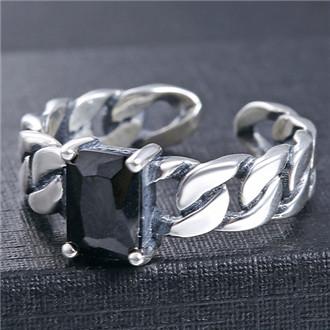 Real 925 Silver Imitate Gemstone Rings Woman Open Can Adjust Thailand Silver Weave Design Luxury Crystal Fashion Wholesales Free Ship 1pc