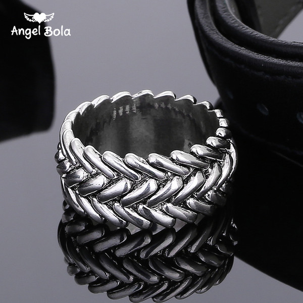 High-end Boutique Fashion Traditional Retro Style Neutral Rings Tire Pattern Neutral Forever Wholesale Free Shipping Customized