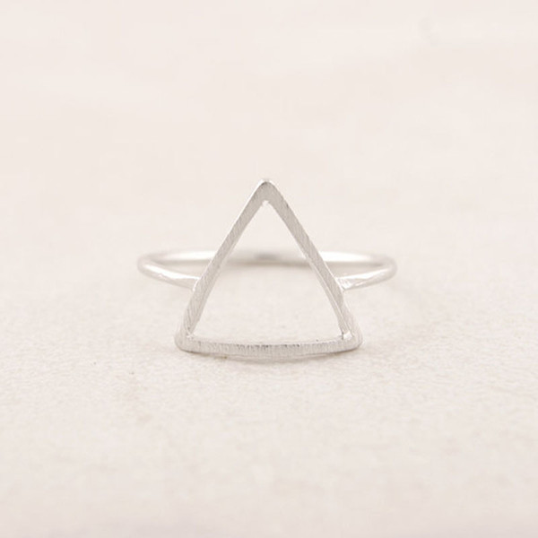 New Fashion Retro Rings Accessories Jewelry Geometry Triangle Rings for Women Girls Knuckle Midi Ring Korean Party Gifts R001