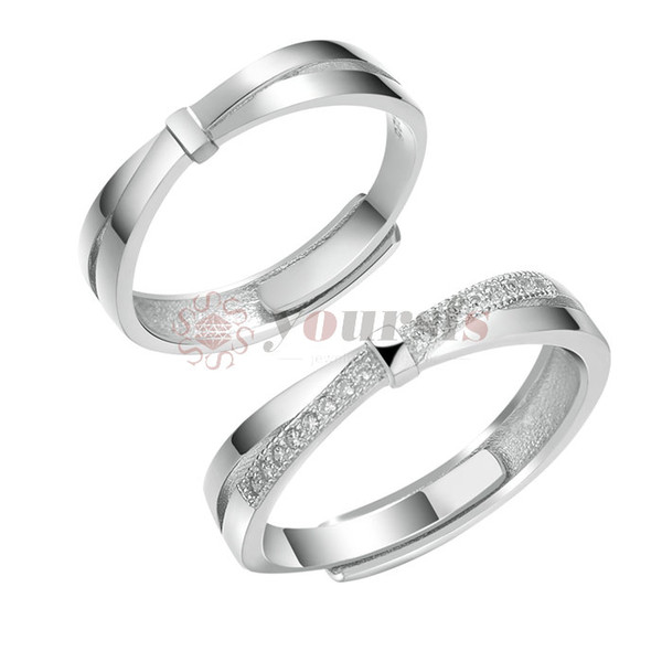 Yoursfs Fashionable female 925 silver fine adjustable tight ring with female girl birthday best gift R1007WX-10