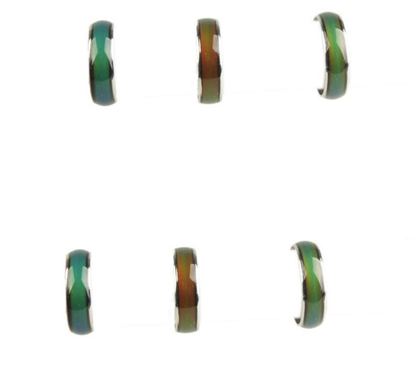 Mix Size Mood Ring Changes Color To Your Temperature Reveal Your Inner Emotion Nail Ring Gift Fashion Jewelry Bijoux Accessories 100PCS