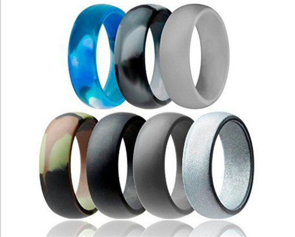 300pcs Silicone Wedding Ring Flexible Silicone O-ring Wedding Comfortable Fit Lightweigh Ring for Mens J138