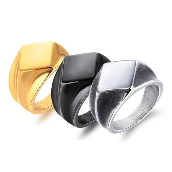 Titanium steel men's ring new vintage stainless steel ring personality fashion domineering boyfriend gift