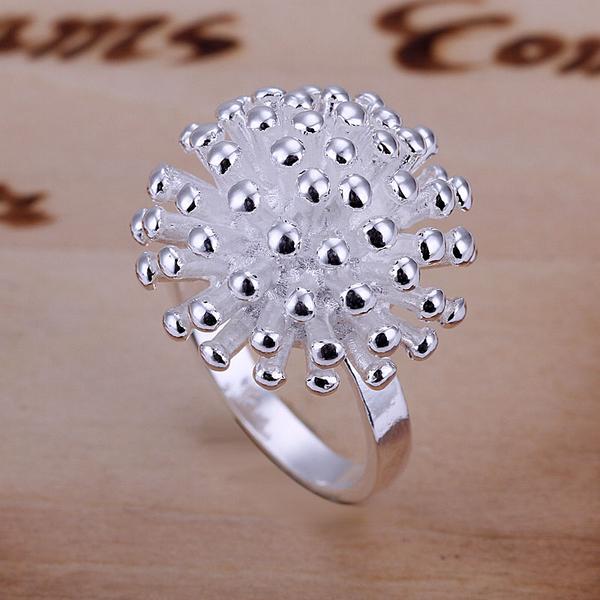 925 Sterling Silver Ring Fine Fashion Cute Fireworks Jewelry Ring Women Gift Finger Rings