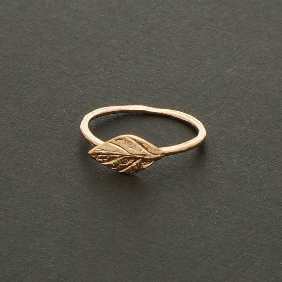 small tree Leaf charm Ring Olive Maple Plant Fallen Leaf Ring Simple Nature Feather Ring Vine for Ladies Women Rings Lucky jewelry