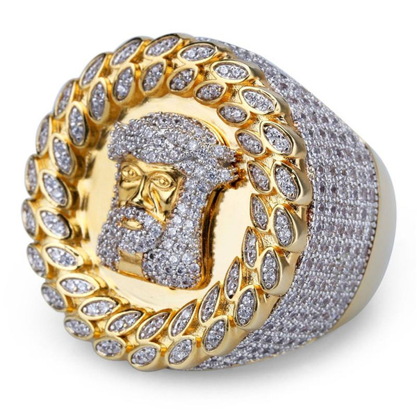 Fashion Design Rings Luxury 18K Gold Plated Cubic Zirconia Rings Fashion Wedding Anniversary Rings Lover Gift