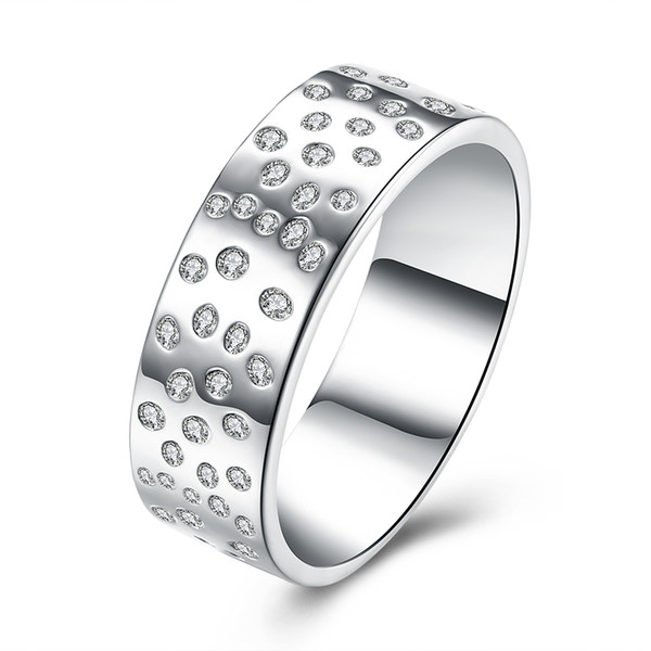 Free shipping Wholesale 925 Sterling Silver Plated Fashion male ring LKNSPCR169-8