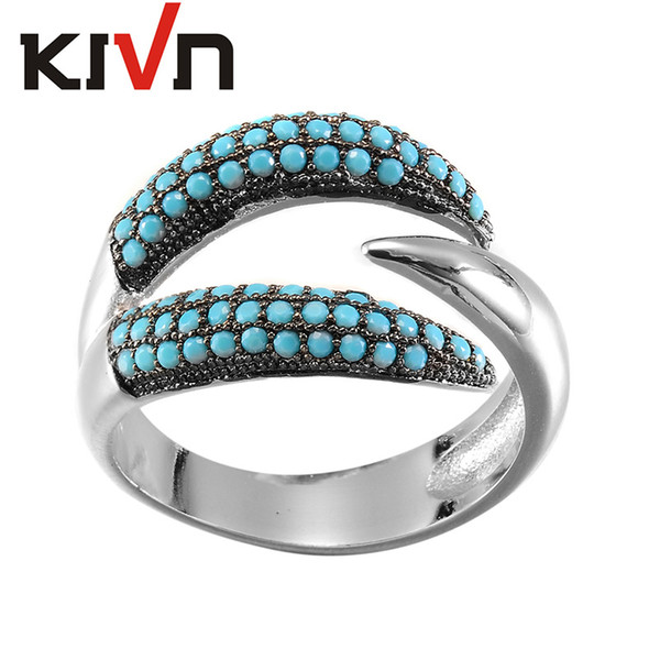 KIVN Womens Fashion jewelry Triangle Pave CZ Cubic Zirconia Bridal Wedding Engagement Rings Christmas Mothers Day Birthday Gifts