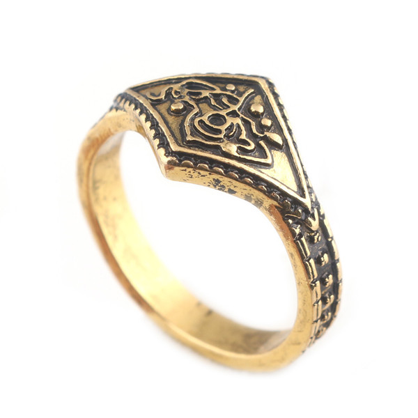 Retro Rings, Domineering, Fashion Personality, Student Gifts, Men's Alloy 8-12 Size Jewelry Wholesale