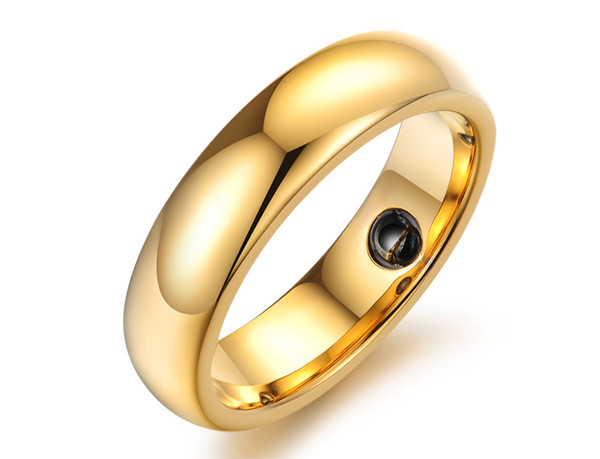 316L titanium steel gold plated rings fashion jewelry love gift for women wedding rings LOVE Couples Ring