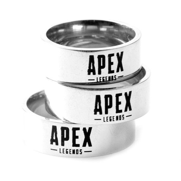 Game Apex Legends Stainless Steel silver color Rings for men and women letters couple Rings gift Rings Wholesale