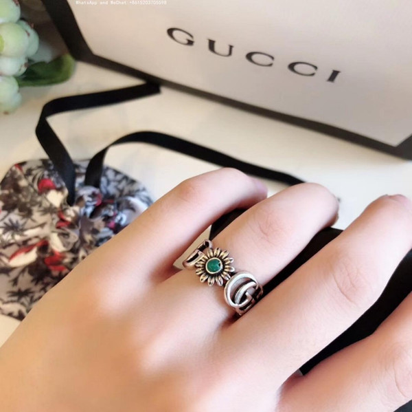 2019 Real Solid 925 Silver Ring Diamond Style Wedding Jewelry Engagement For Women with Original Box