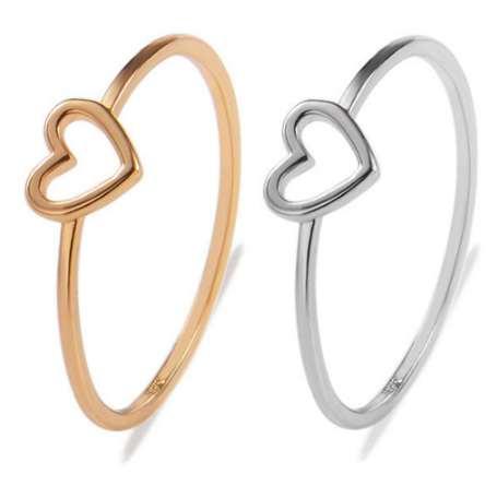 1PC Dainty Women Ring Hollow Heart Ring For Couple Wedding Promise Infinity Eternity Love Jewelry Boho Anillos Mujer BFF Gifts