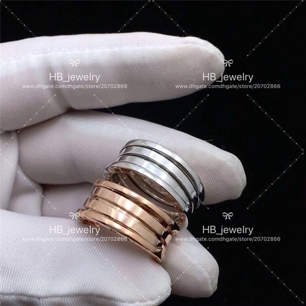 Popular fashion brand High version Narrow spring ring for lady Design Women Party Wedding Luxury Jewelry With for Bride with BOX