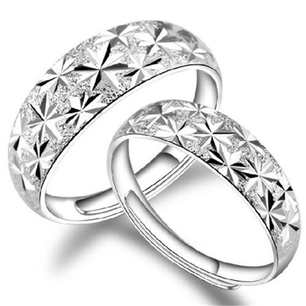 Silver Couple Rings 925 Design Rings for Women Sterling Silver Plated Jewelry Fashion Ring Fahion Jewelry