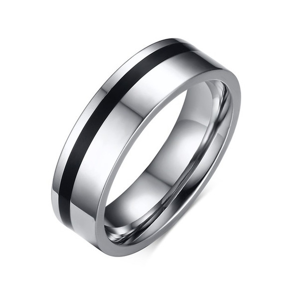 OMONDE Silvery Color Stainless Steel Couple Wedding Bands Ring for Men Lovers Romantic Trendy Alliance Engagement Finger Jewelry