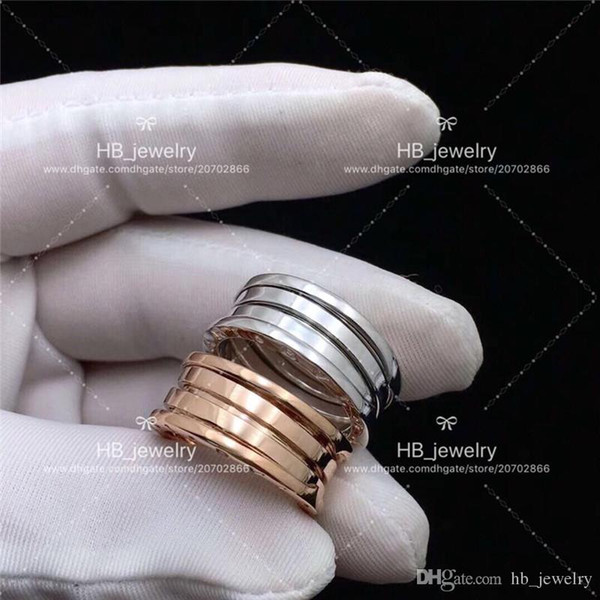 Popular fashion brand High version Narrow spring ring for lady Design Women Party Wedding Luxury Jewelry With for Bride with BOX