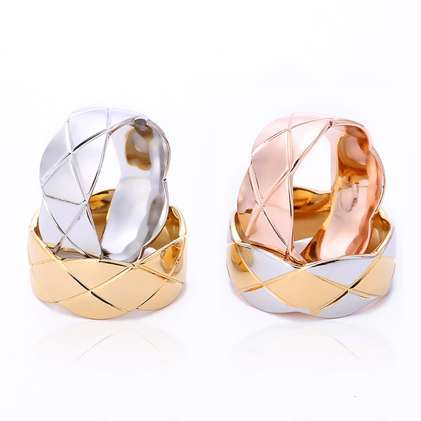 irregular jewelry ring men wavy edge diamond rhombus texture stainless steel ring factory directly sale 2018