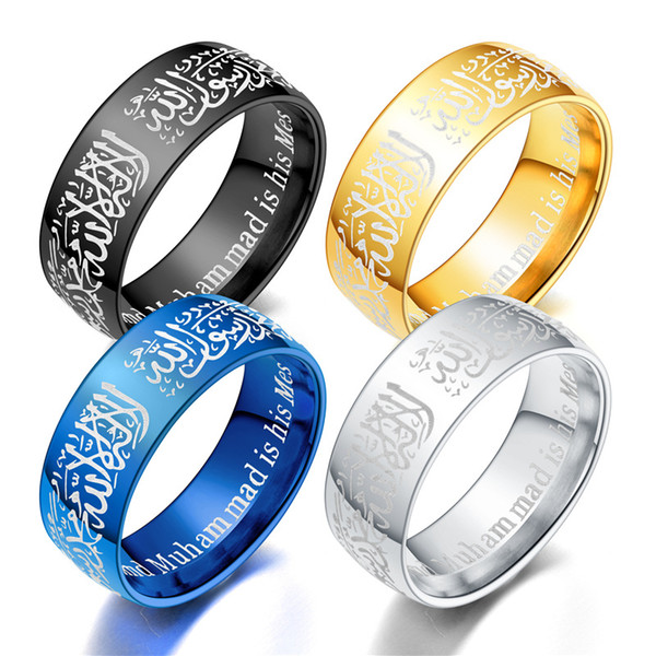 Titanium steel ring 4 various colors new product listing wholesale custom couple ring silver gold ring