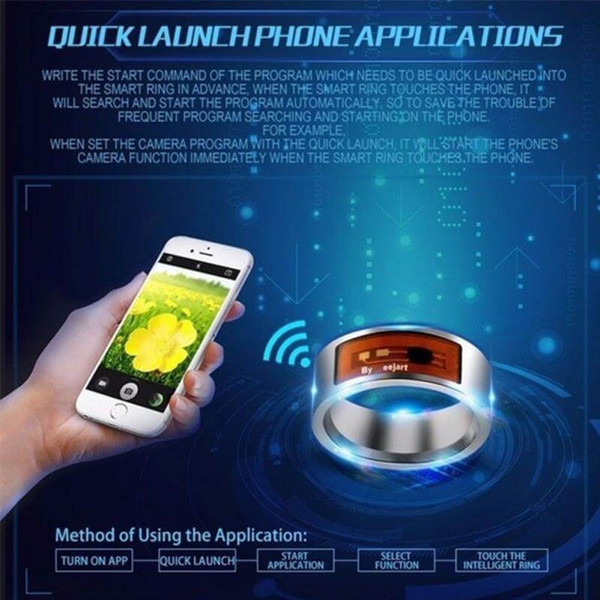 digital finger NFC ring watch Smart Rings Waterproof Digital Ring Smart Accessory Control Intelligent Finger NFC Smarts Ring