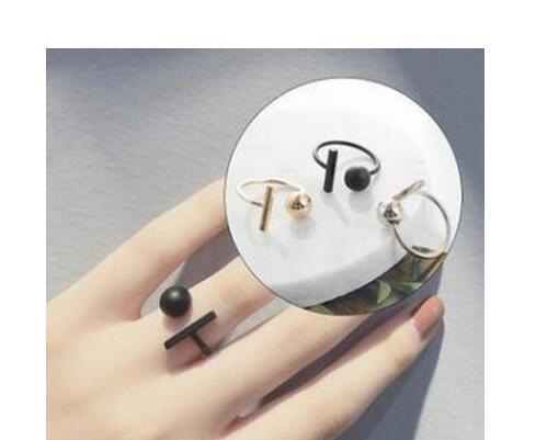 Korean Style Jewelry Simple Fashion Rings For Women Men Geometric Open Rings Index Finger Couple Ring Birthday Gifts