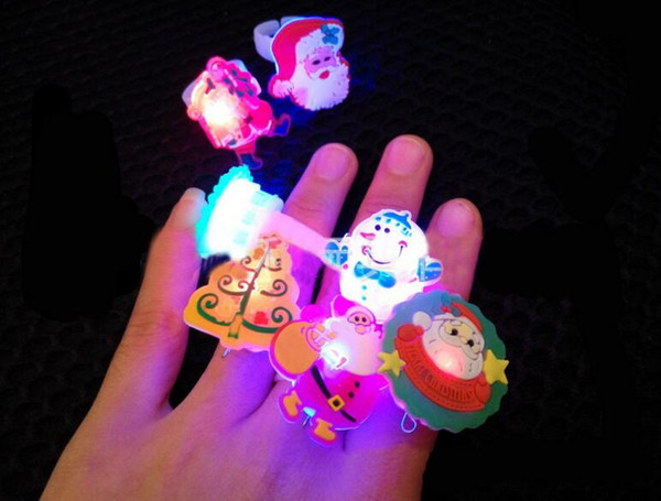 Fashion Blinking Glow Rings LED Finger Lamp LED Finger Ring Christmas Party Favors Gift For Adults&kids Children'Day Funy Finger Toys