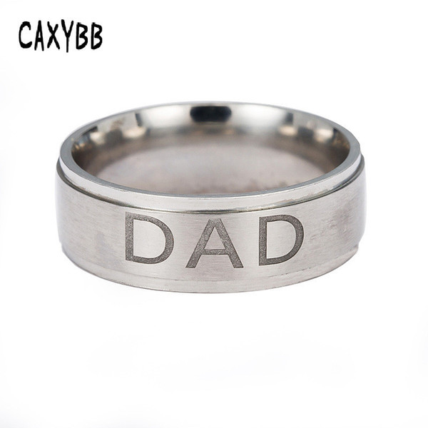 2019 year New Fashion Various colors Father's Day Gift of Titanium Steel Ring Jewelry for Men