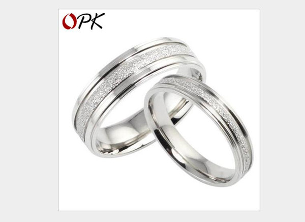 Korean version Pearl sand ring Scrub couple ring wholesale Jewelry