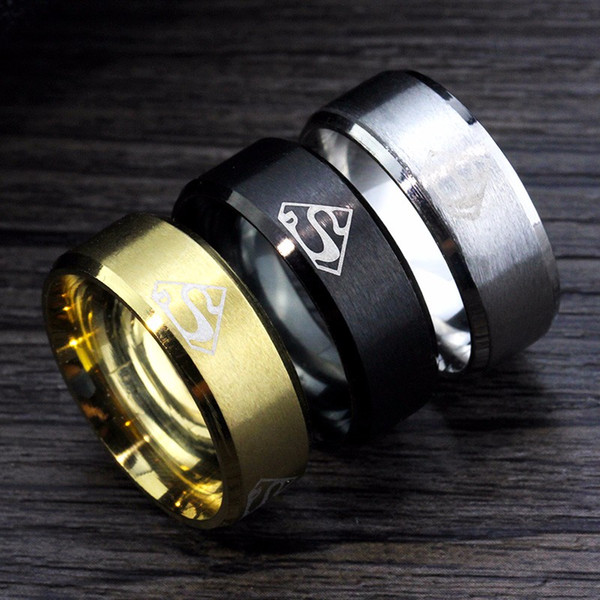 Cheap Price Wholesale Fine Jewelry Wedding Ring Stainless Steel Ring Gold Black Silver Men Rings For Women