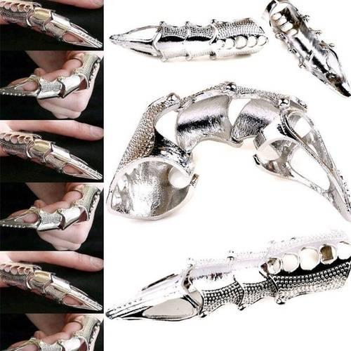 Fashion Retro Vintage Gothic Punk Joint Knuckle Full Finger Claw Metal Rings