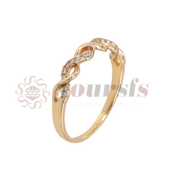 Yoursfs Gold Plating Female Rings For Women Round Rose Gold Color Austrian Crystal Love Ring Jewelry Wedding Engagement Party