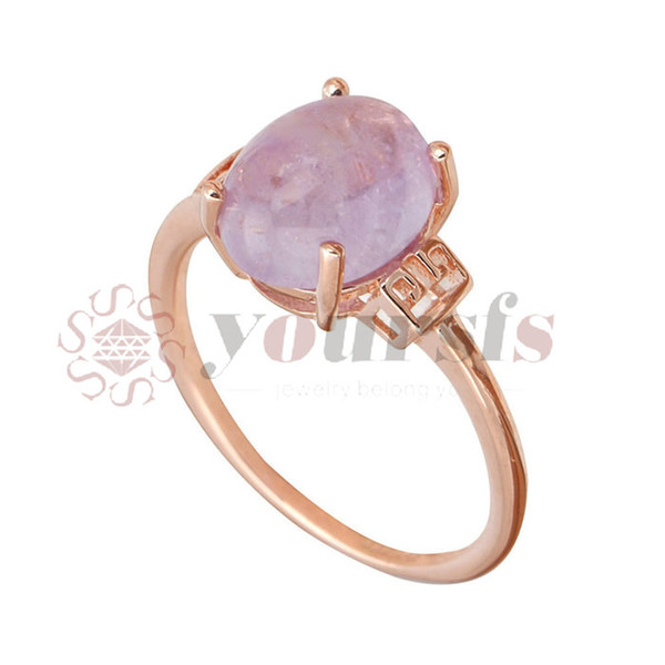 Yoursfs Gold Plating 18 K Free Shipping Female Trendy Fashion Austrian zircon Purple, green Opal Rings Rose Gold Color Jewelry Gift For Wome