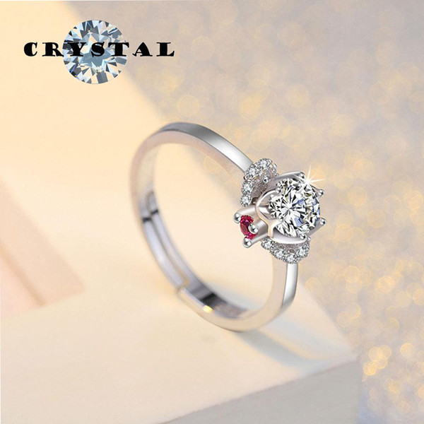 Courtship Simulation Classic Silver Woman s Artificial Diamond Stainless Steel Style Small Unique Engagement Rings Jewelrys Party Gift