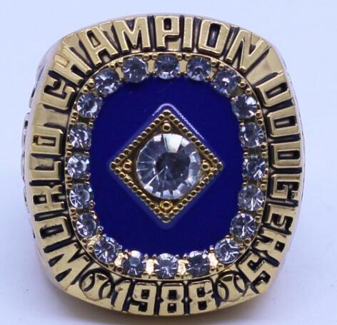 real fine wholesale free shipping High Quality 1988 LA Dodgers World Championship Ring For Fans man fashion sports jewelry Men rings