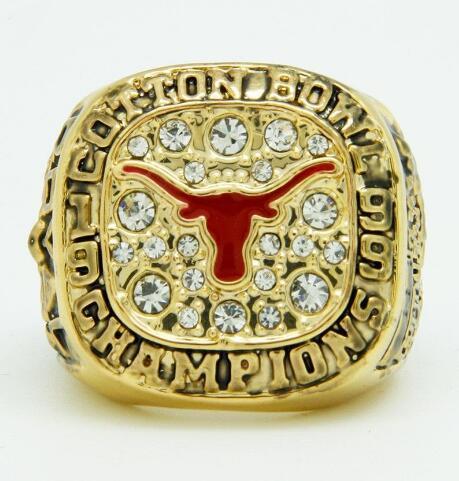 real fine wholesale high quality Cotton Bowl 1999 Texas Longhorns championship ring Men rings