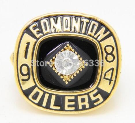 real fine wholesale high quality 1984 EDMONTON OIL ERS WORLD CHAMPIONSHIP RING Men rings