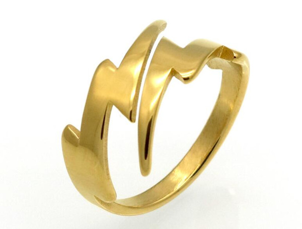 Fashion Korean version of the simple lightning opening personality ring ring classic simple fashion wild