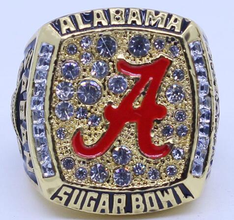 real fine wholesale high quality 2008 ALABAMA CRIMSON TIDE SUGAR BOWL MEN'S FOOTBALL NATIONAL CHAMPIONSHIP RING Men rings