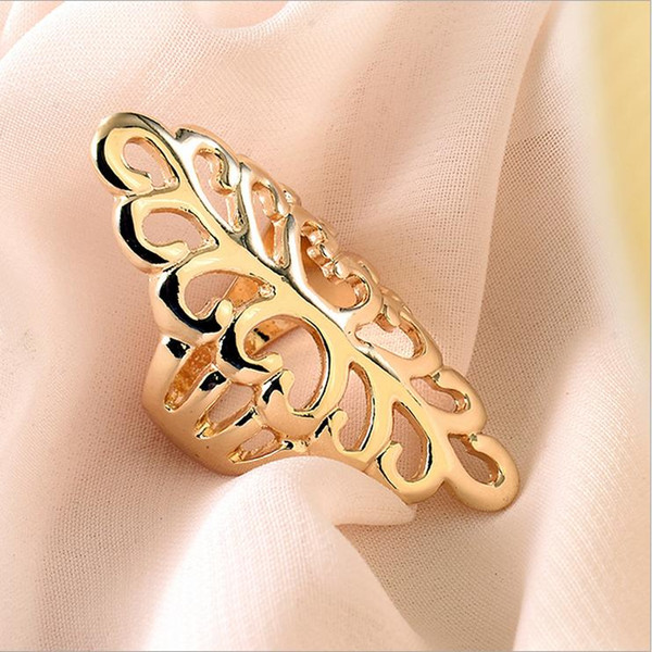 Ring High fashion Jewelry new 2017 Ring for women Plating 18K Tail ring banquet Copper alloy large yellow wholesale 10 PCS