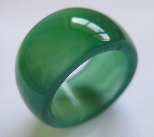 2017 NEW products Natural agate Green color fashion rings Free shipping