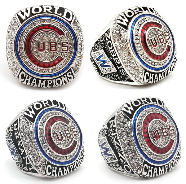 Fans Souvenirs Zobrist Bryant Rizzo 2016 Chicago Championship Rings Size 8-14