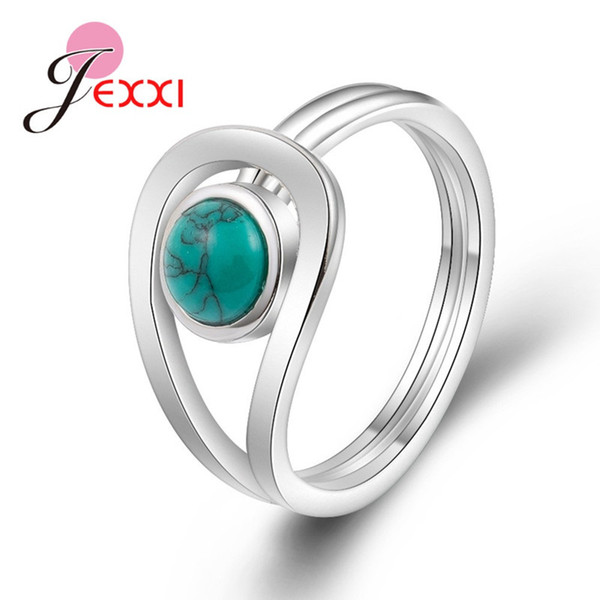 JEMMIN New Arrival Unique Design 925 Sterling Silver Rings Gorgeous Halo Opal Women Wedding Engagement Anniversary Jewelry D1892601