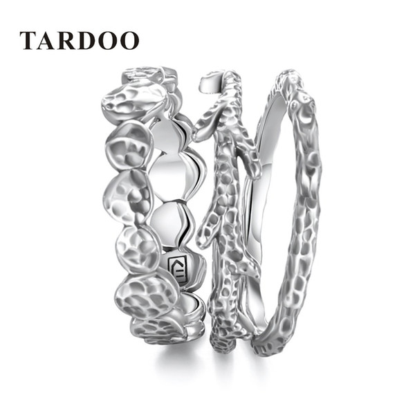 Tardoo Genuine 925 Sterling Silver Finger Rings for Women Branch &Geometric Modeling Multiple Other Rings Brand Fine Jewelry D1892601