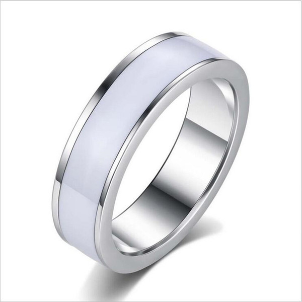 new trendy silver color geometric stainless steel rings for women & men bands engagement personality rings anel jewelry gifts