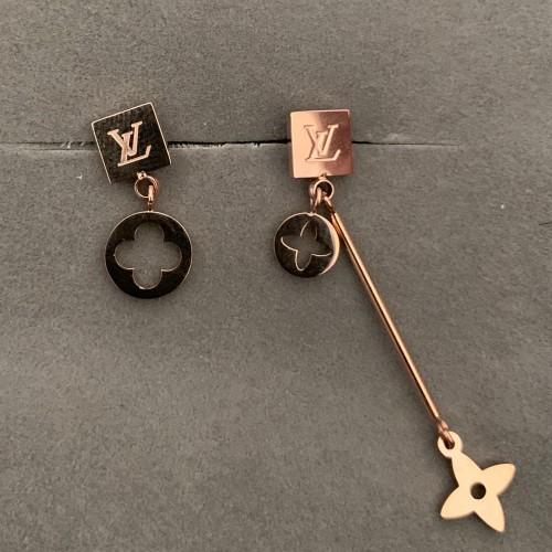 New famous Brand Designer stainless steel flower Stud Earrings Letter Ear Stud Jewelry Accessories for Women girl Wedding Gift Free Shipping