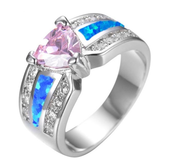 New European and American fashionable pink love ring