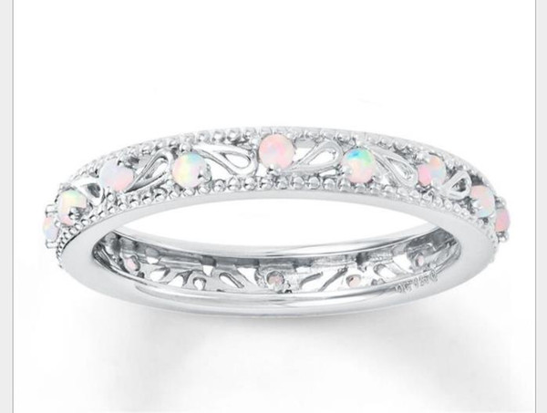 New 925 silver plated rings, Euro seven rainbow engagement engagement bar