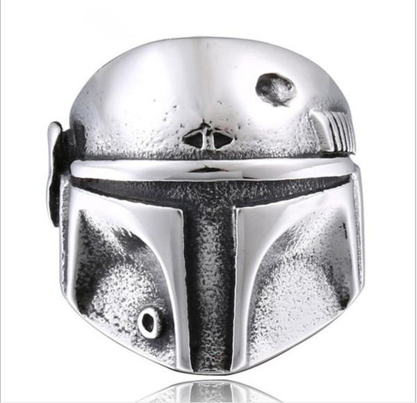 European and American movie and accessories helmets men's personality rings